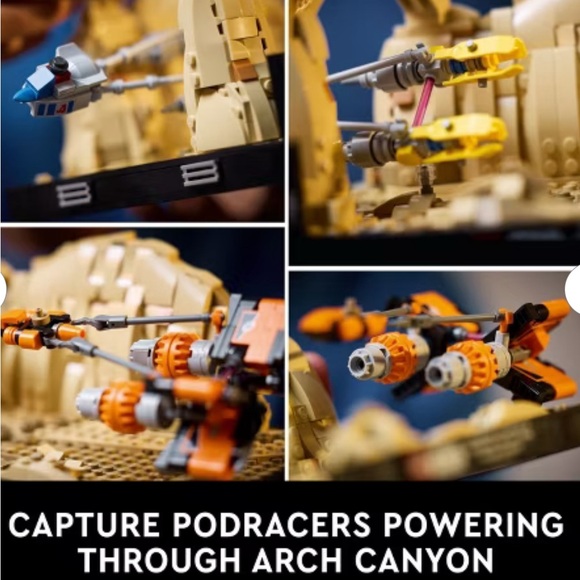LEGO Star Wars Mos Espa Podrace Diorama Build and Display Set 75380. NWT Sealed - Picture 4 of 9